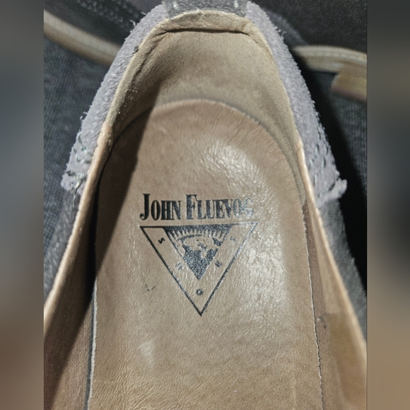 Vintage John Fluevog Grey/Pink Wingtip Men's 8 Women's 10 - Picture 8 of 10